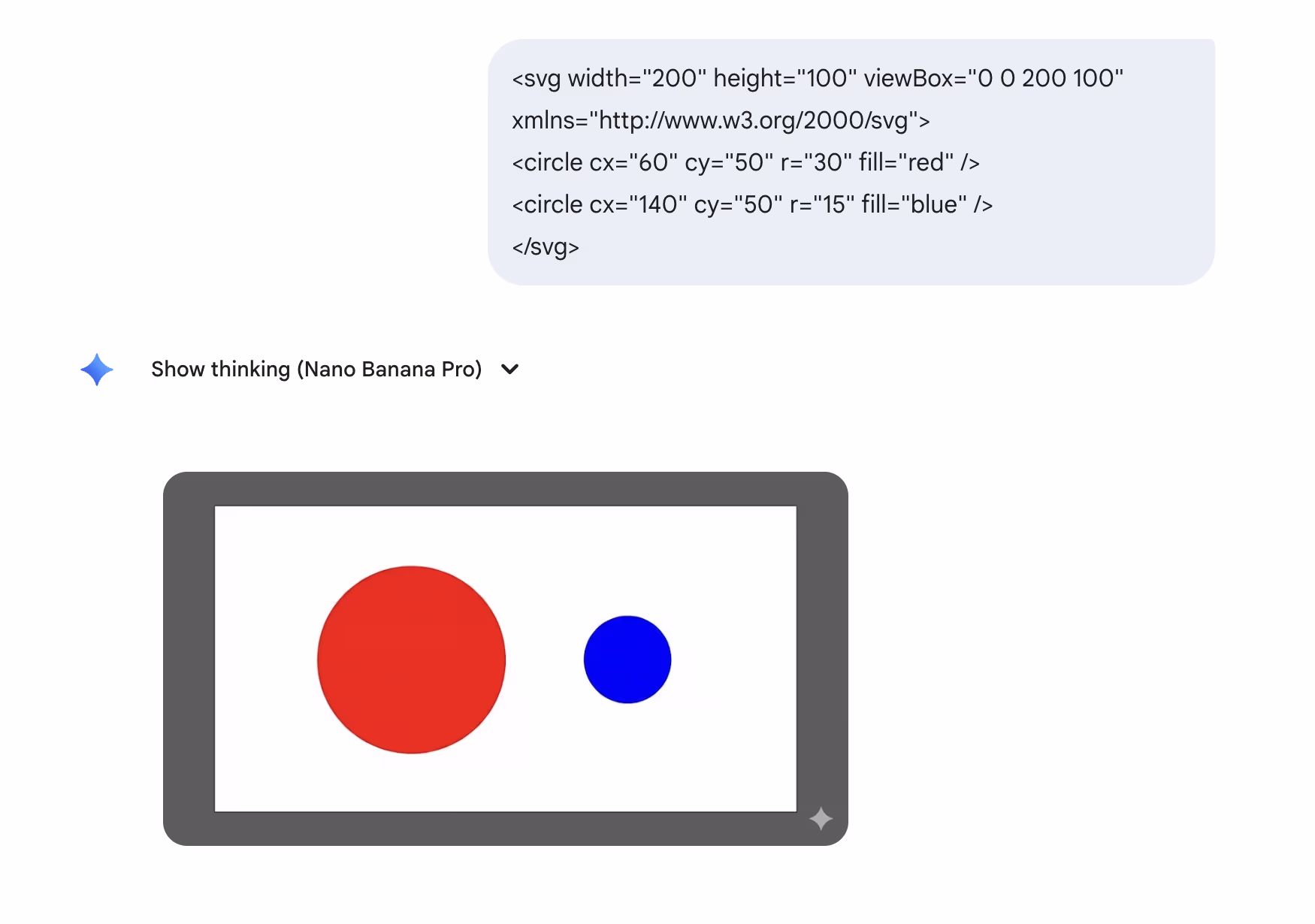 SVG promptimise esimene katse – kaks ringi